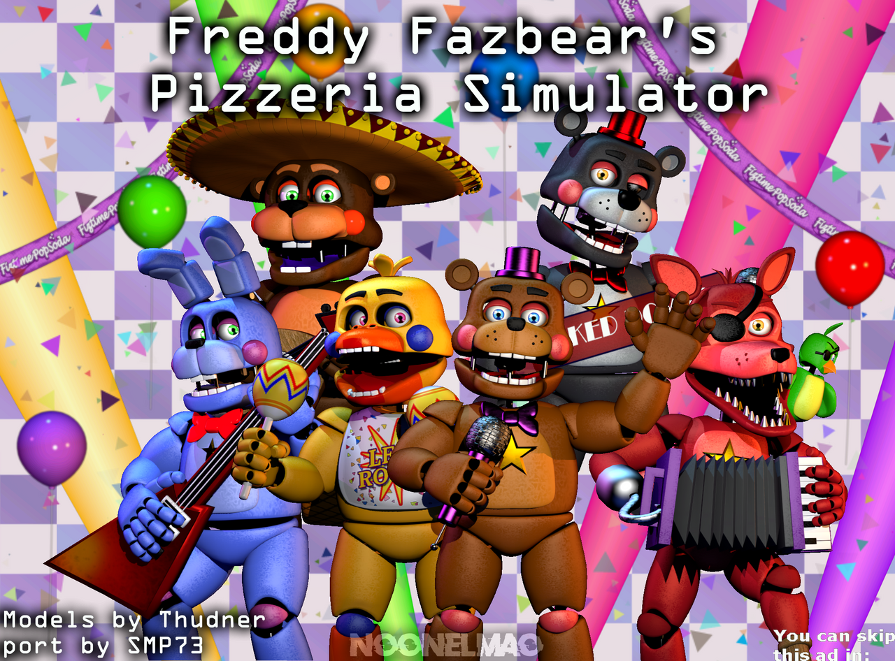 FNAF 6 Extras - All Animatronics Showcase On Stage (Freddy Fazbear's  Pizzeria Simulator) 