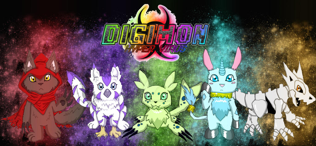 Digimon Hyper Virus - All Rookies by BabydollStarCatcher