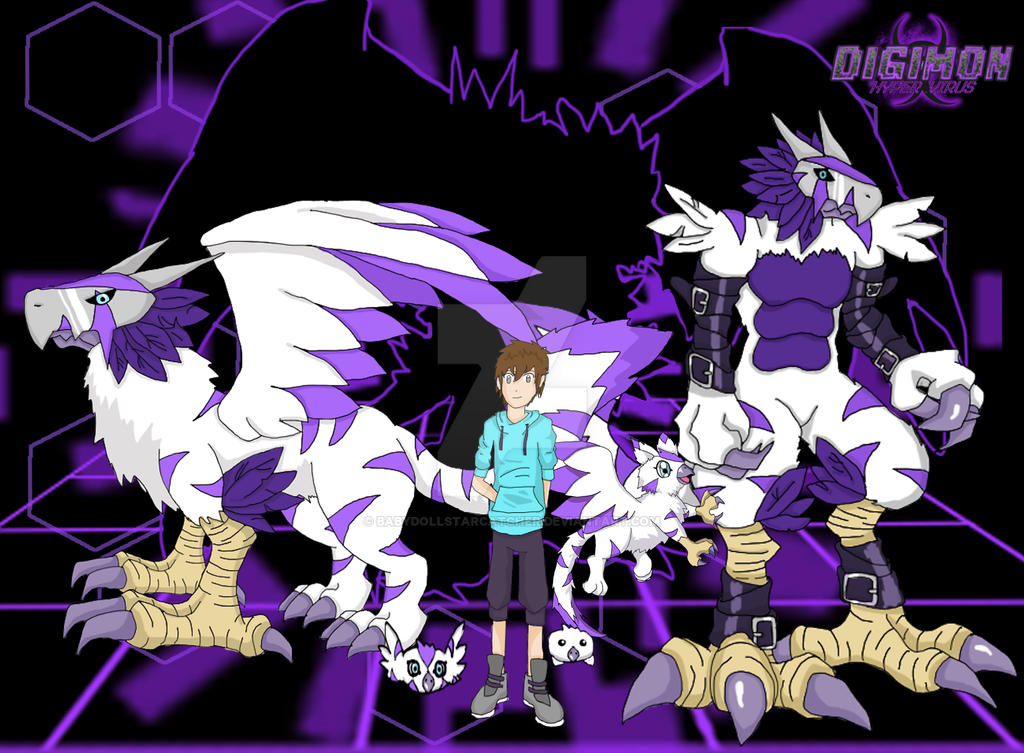 Digimon Hyper Virus - Gryphairmon Evolution Line