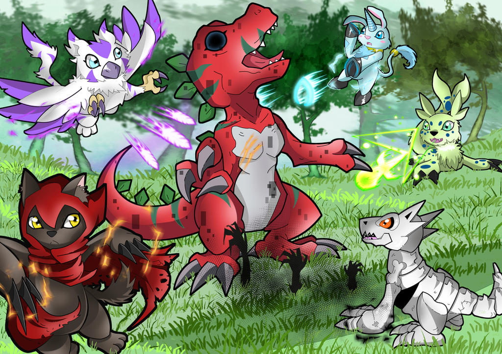 Digimon Hyper Virus - Rookie Teamwork! by BabydollStarCatcher on DeviantArt