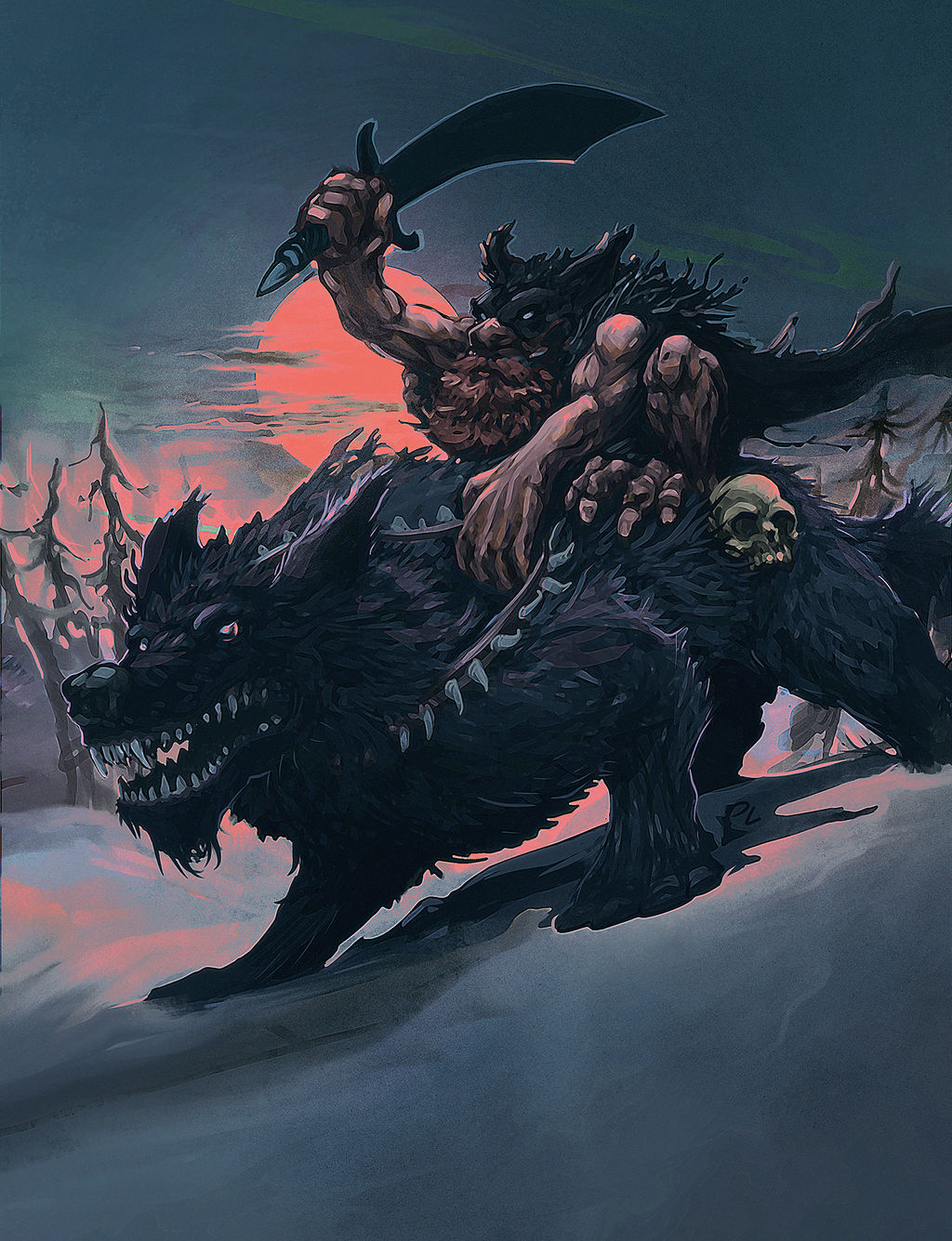 Wolf rider by Pasilion on DeviantArt