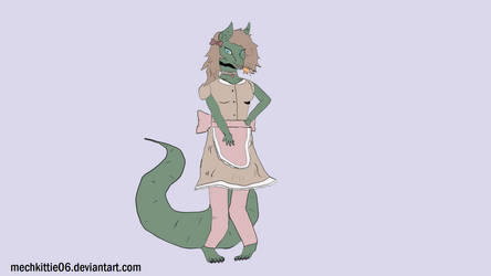 Dragon OC Maid Outfit Flatcolor