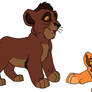 FREE Kovu and Kiara cubs base- 1