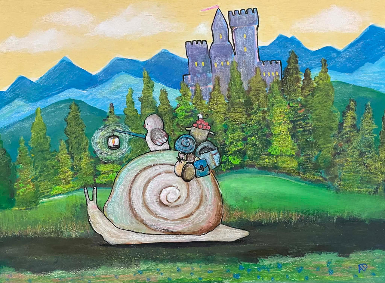 Riding Snail by andralynn on DeviantArt