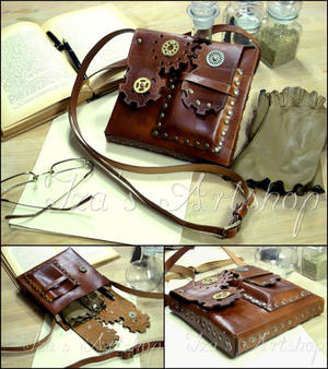 Steampunk Leather Pouch VII