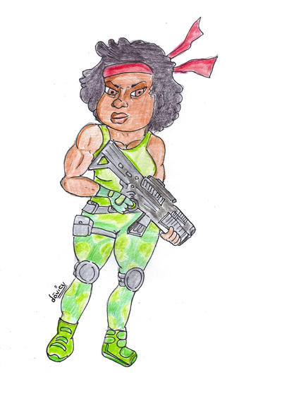 Rambo Girl by Davicu on DeviantArt