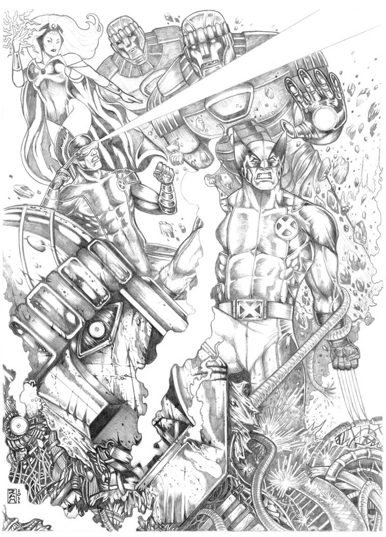Sentinel Damage Drawing Sentinel attack by RamArtwork on DeviantArt