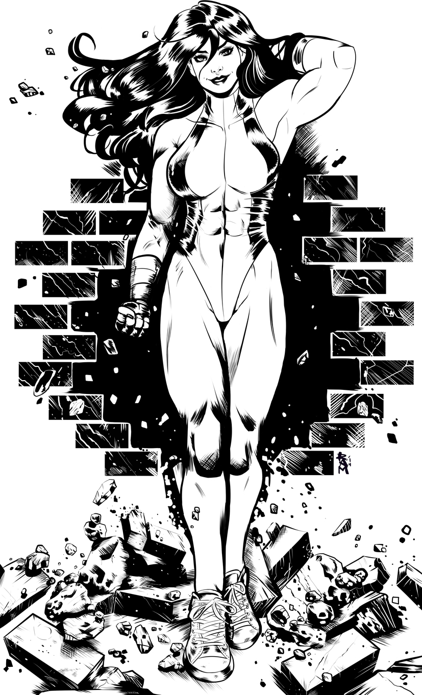 She-Hulk 2 ink