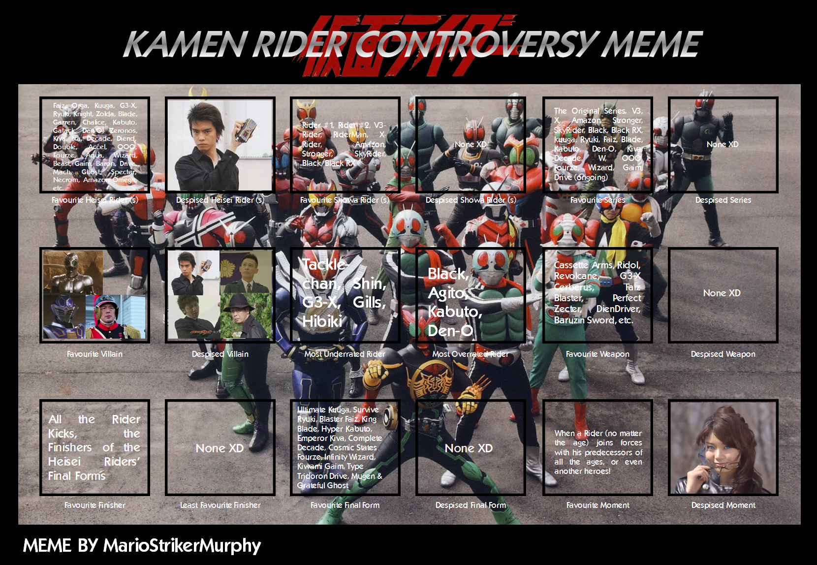 Kamen Rider Controversy Meme: Done