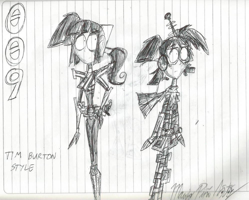 Inktober 2019 - 009: Tim Burton Style by MarioStrikerMurphy on DeviantArt