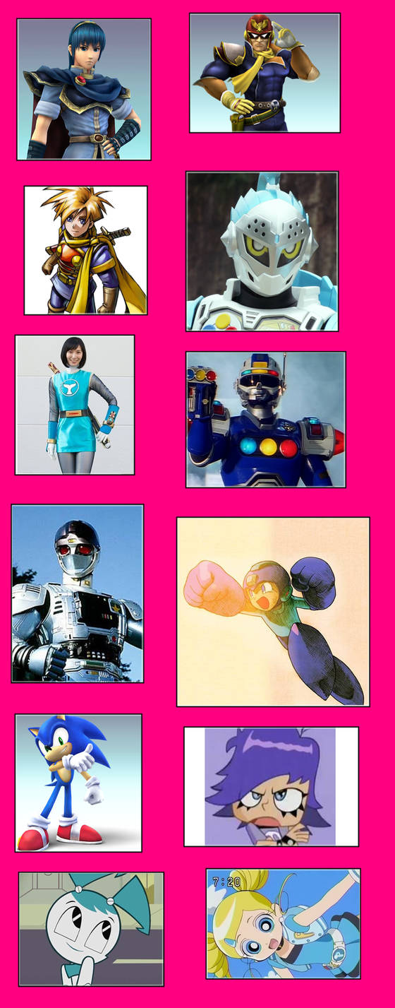 Top 12 Favourite Blue Characters by MarioStrikerMurphy on DeviantArt