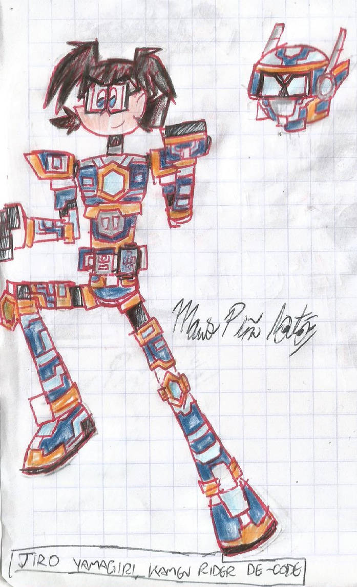 Kamen Rider Code Jiro Yamagiri, Kamen Rider De-Code by MarioStrikerMurphy on DeviantArt