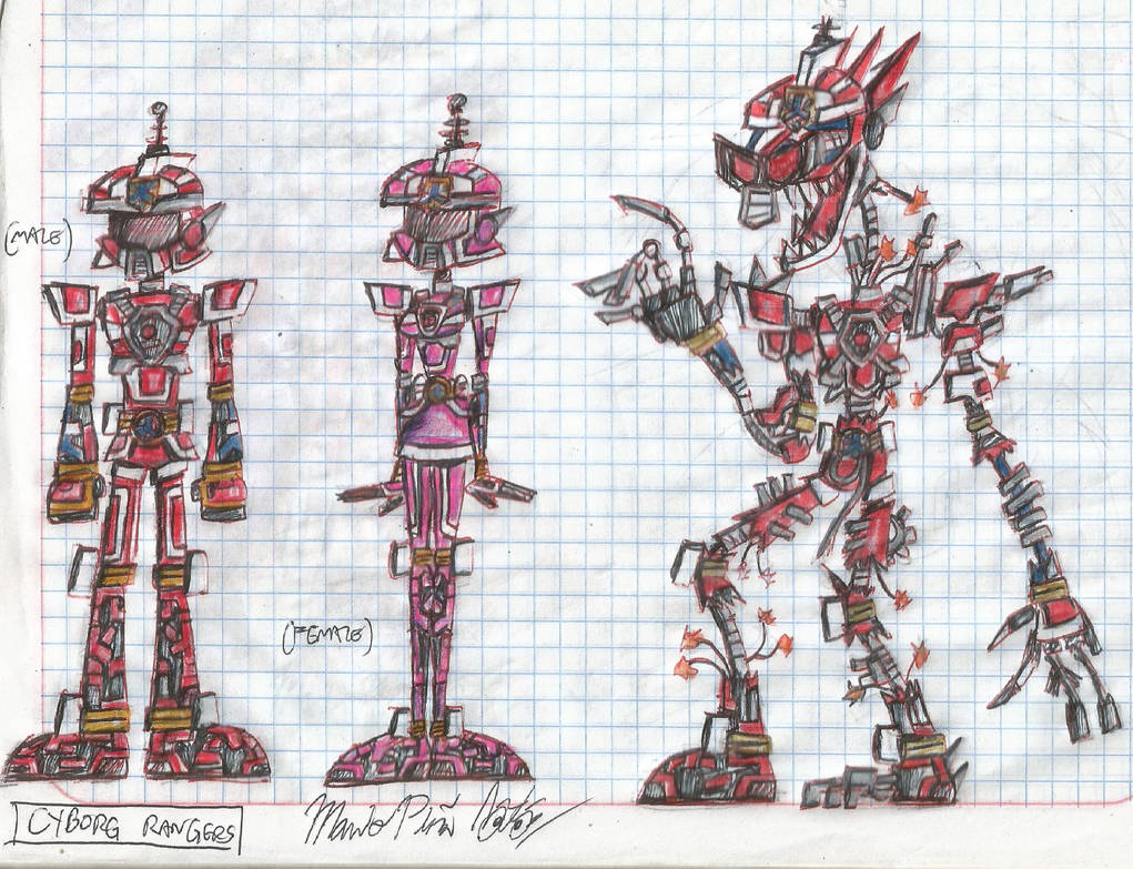 Cyborg Rangers by MarioStrikerMurphy on DeviantArt