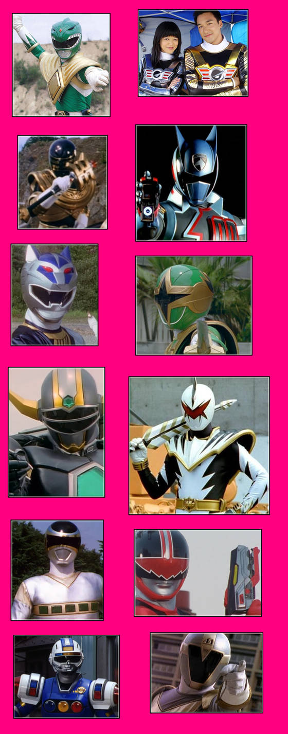 Top 12 Favourite Sixth Rangers by MarioStrikerMurphy on DeviantArt