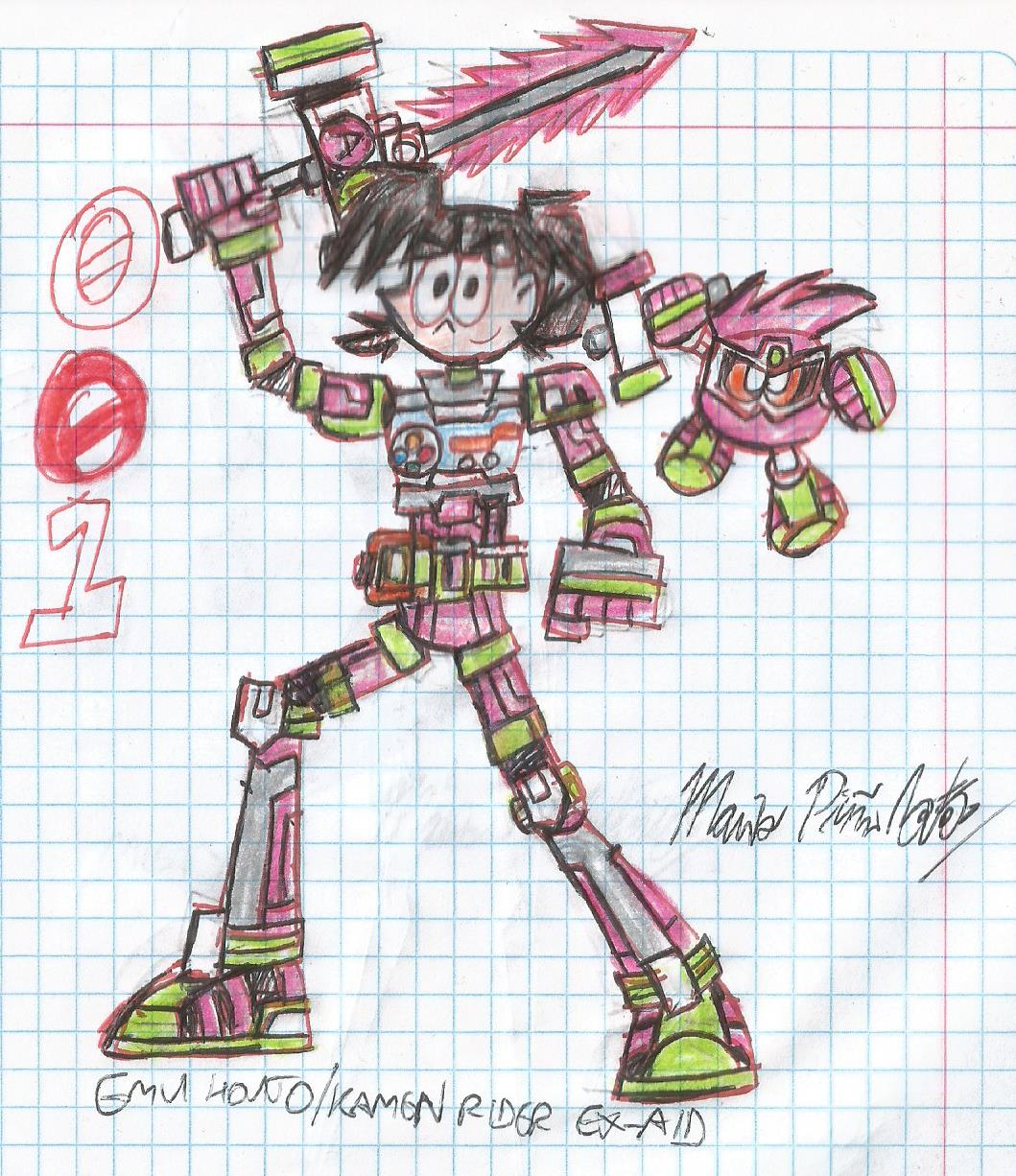 MMH 01 - Emu Houjo, Kamen Rider EX-AID by MarioStrikerMurphy on DeviantArt