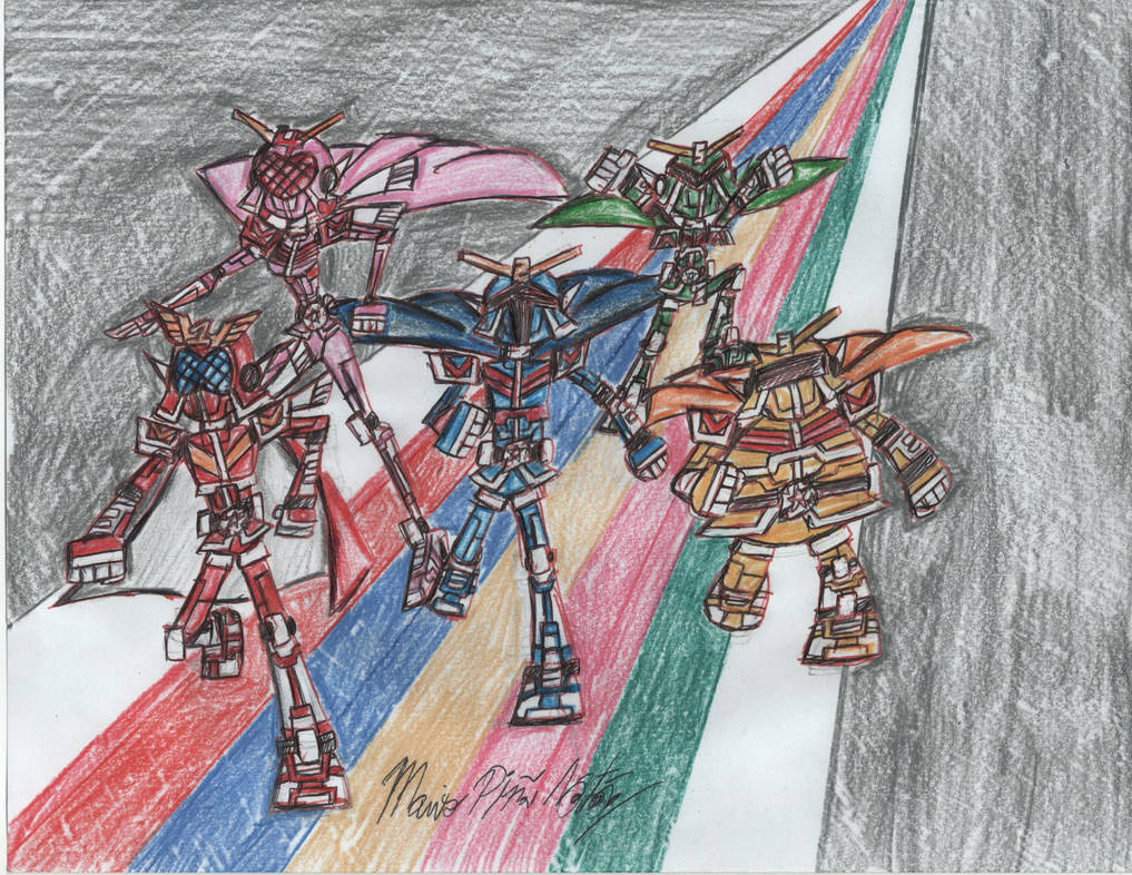 Shin Himitsu Sentai GoRanger/Shin Power Rangers by MarioStrikerMurphy ...