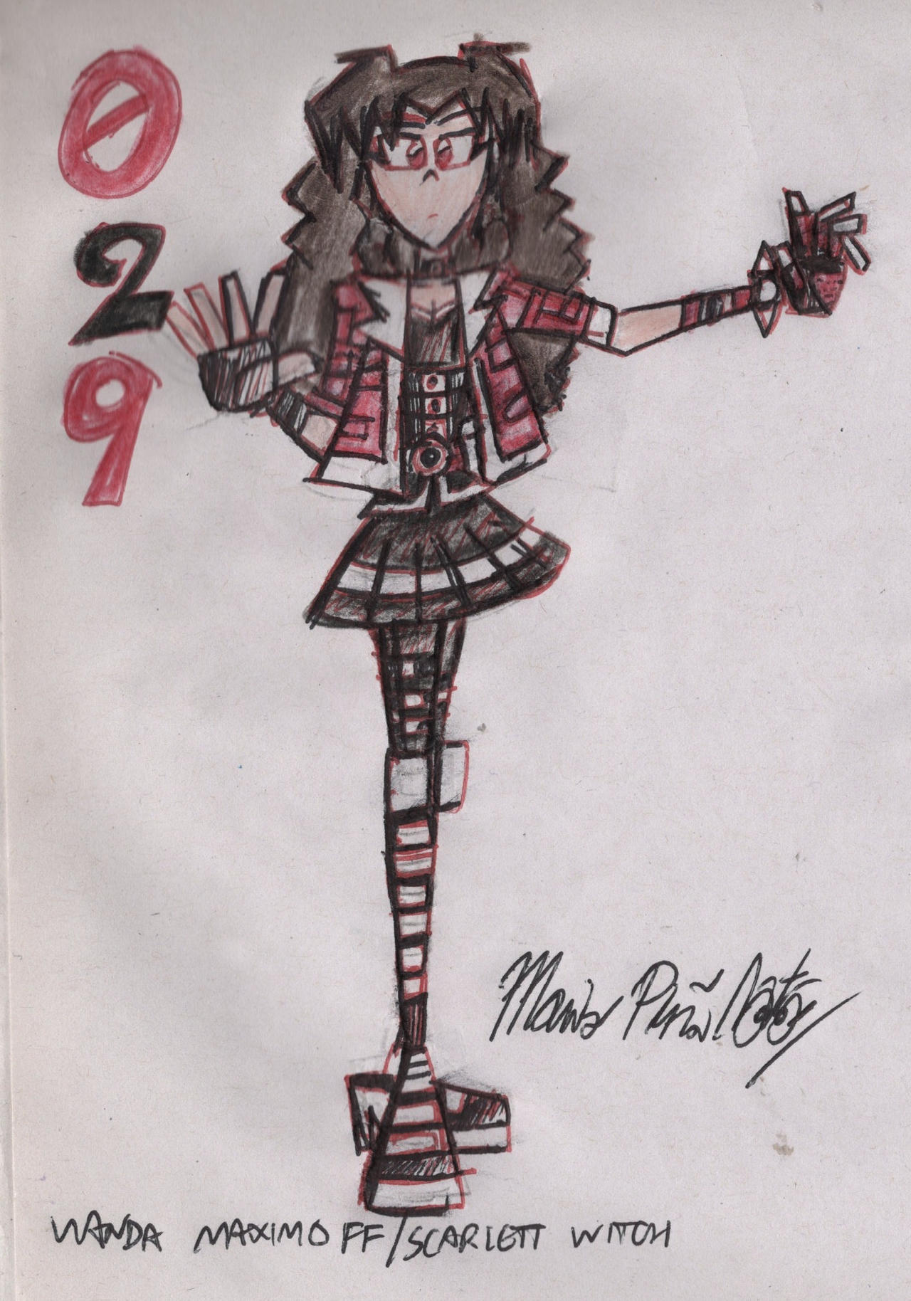 Magicanuary 029 - Wanda Maximoff by MarioStrikerMurphy on DeviantArt