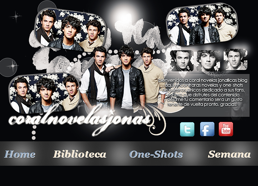 Header de la web CoralNovelasJonas by ThisIsMyWorldDesigns