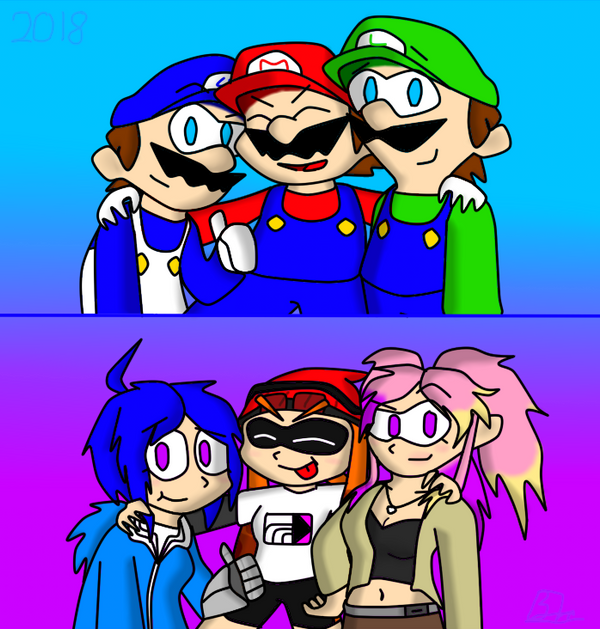 Smg4 A Trio Of Guys And Gals By Flowerbruh On Deviantart