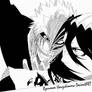 Hollow Ichigo and Byakuya