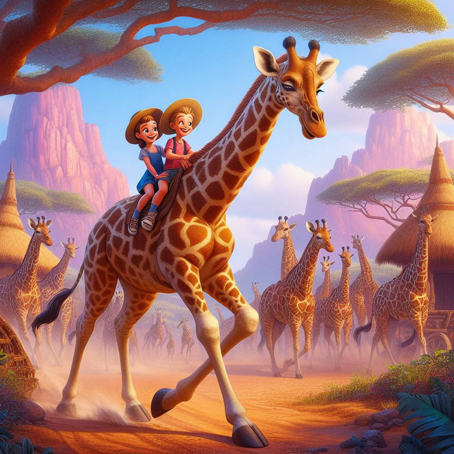 Giraffe ride (2) by NathanHaworth on DeviantArt