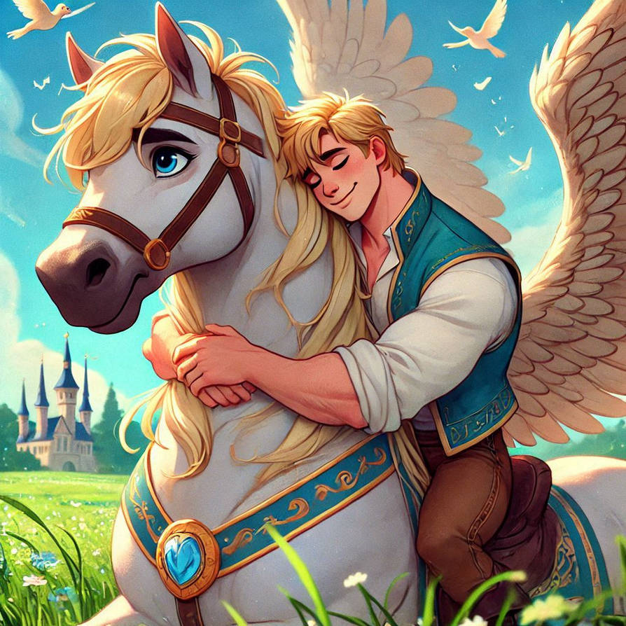 Pegasus Princess Rider A Pegasus and his Prince (22) by NathanHaworth on DeviantArt