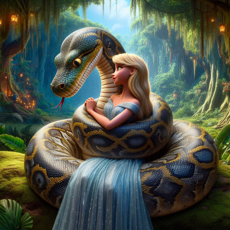 Python's loving their Princess (7) by NathanHaworth on DeviantArt