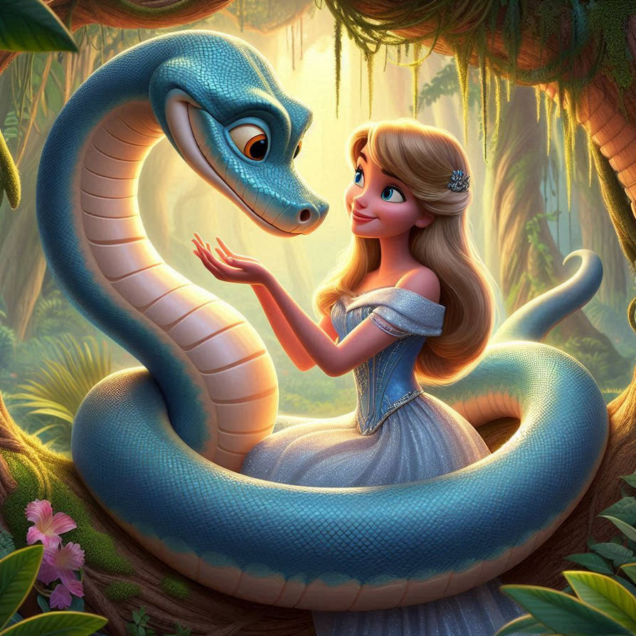Python's loving their Princess (15) by NathanHaworth on DeviantArt