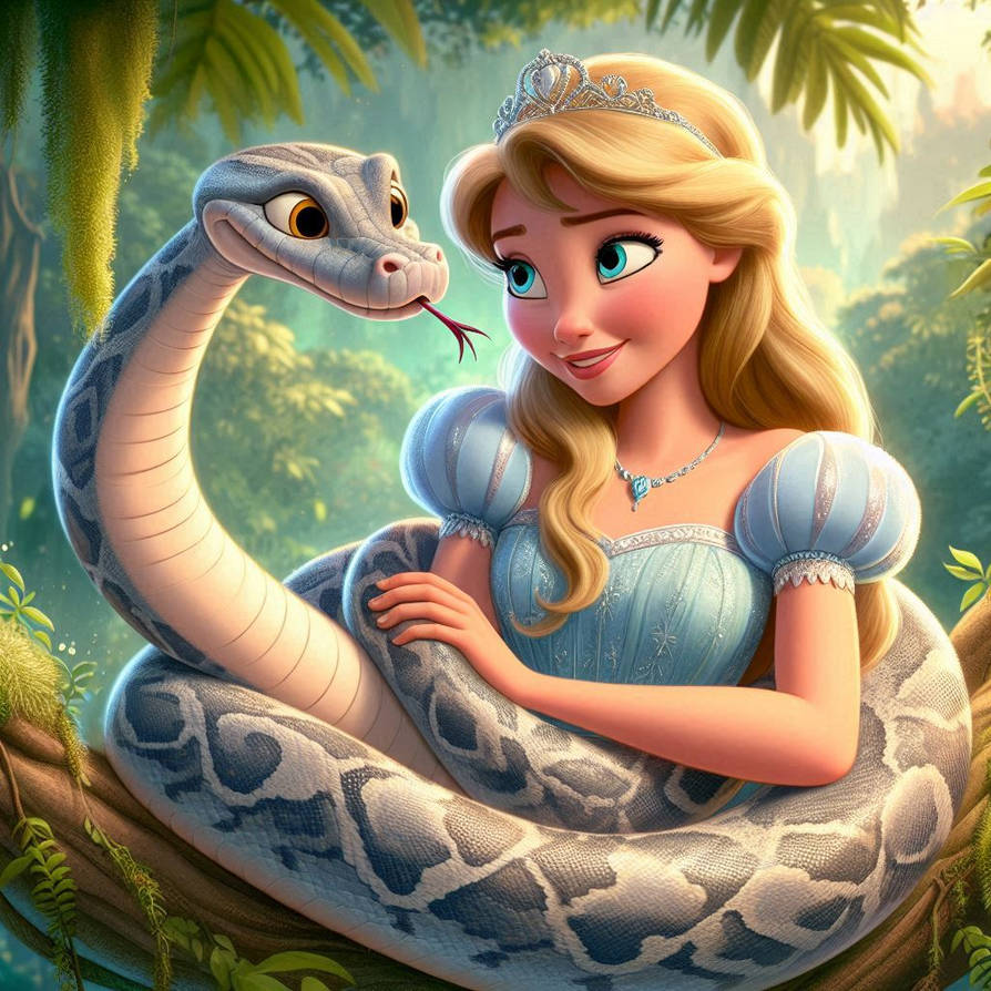 Python Queen Woman Python's loving their Princess (19) by NathanHaworth on DeviantArt