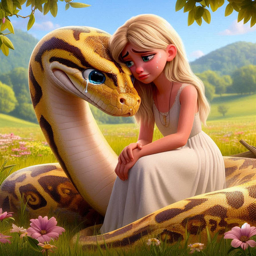 Python's loving their Princess (41) by NathanHaworth on DeviantArt
