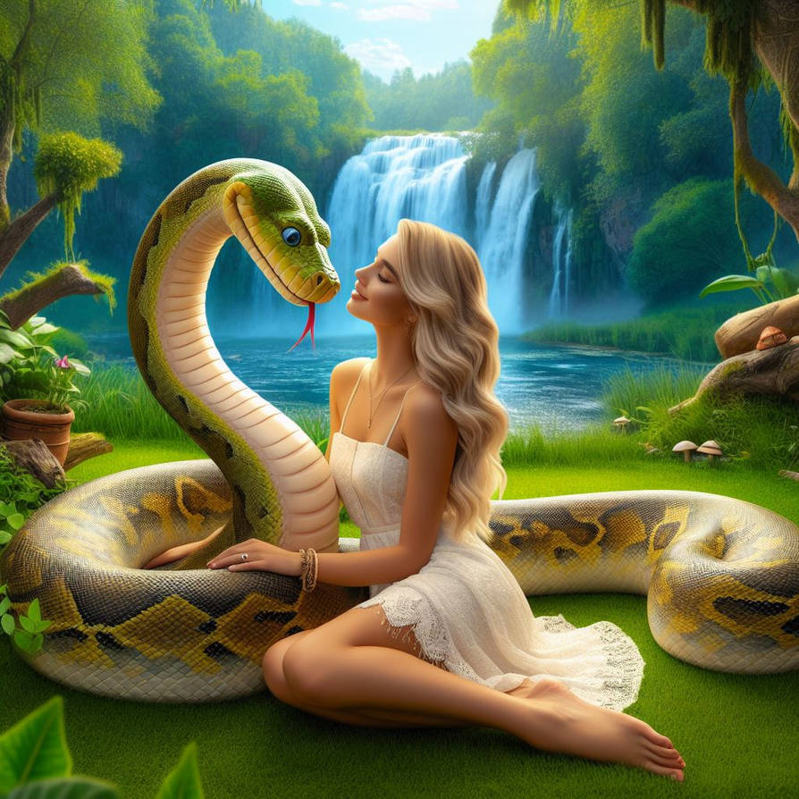 Python's loving their Princess (54) by NathanHaworth on DeviantArt