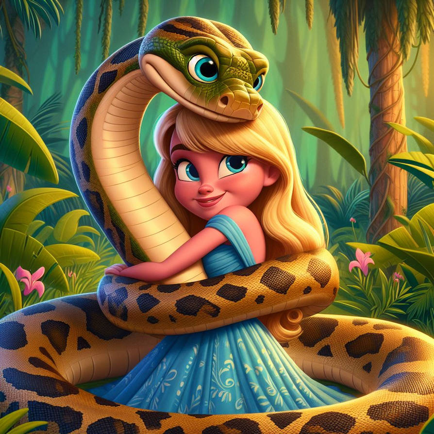 Python's loving their Princess (60) by NathanHaworth on DeviantArt