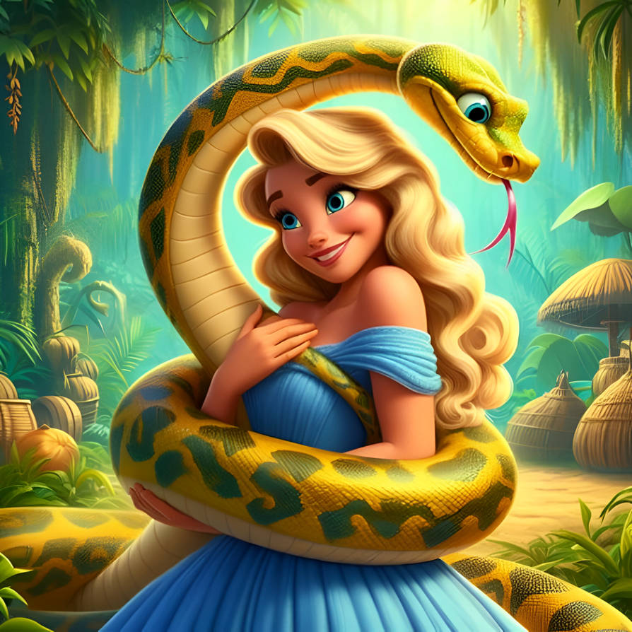 Python's loving their Princess (63) by NathanHaworth on DeviantArt