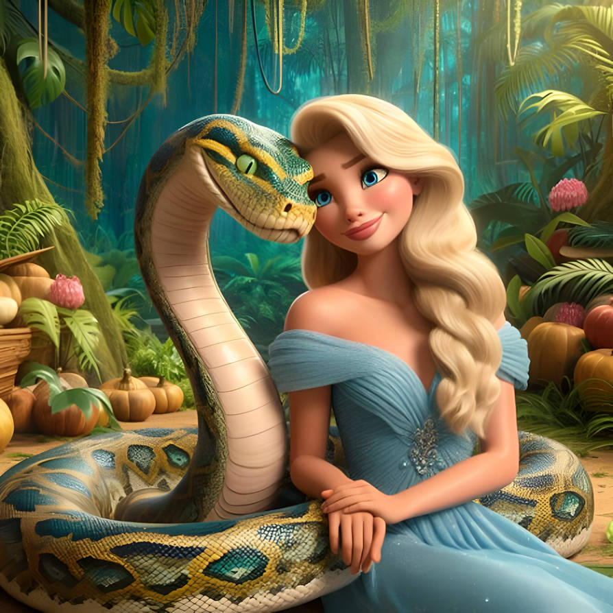 Python's loving their Princess (68) by NathanHaworth on DeviantArt