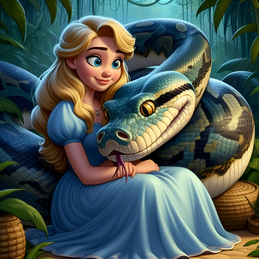 Python Queen Woman Python's loving their Princess (72) by NathanHaworth on DeviantArt