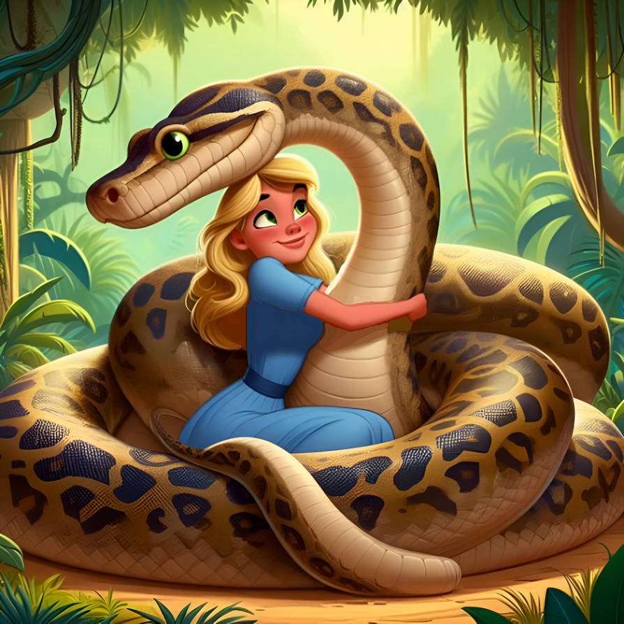 Python's loving their Princess (74) by NathanHaworth on DeviantArt