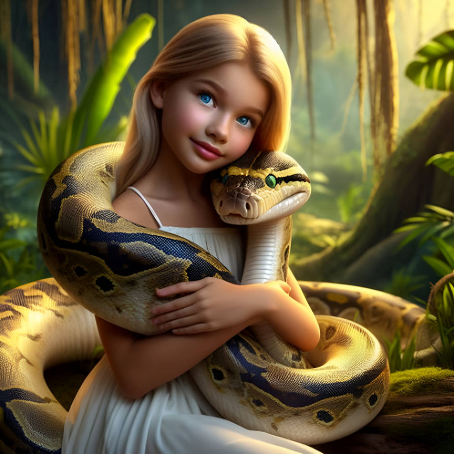 Python's loving their Princess (94) by NathanHaworth on DeviantArt
