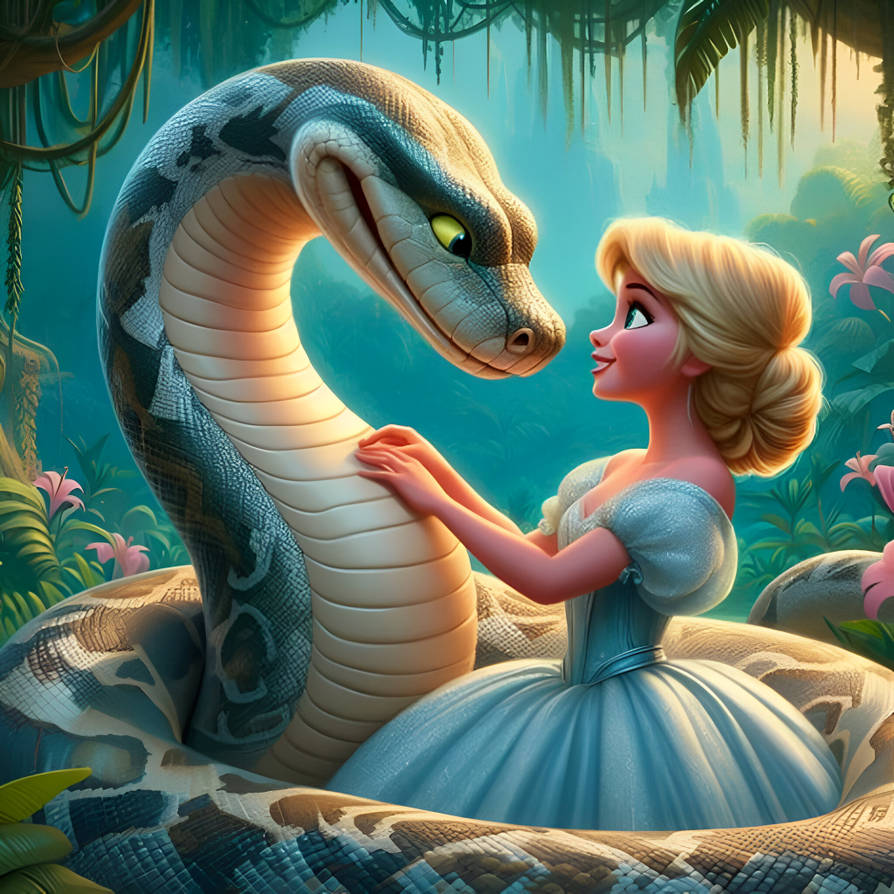 Python's loving their Princess (99) by NathanHaworth on DeviantArt
