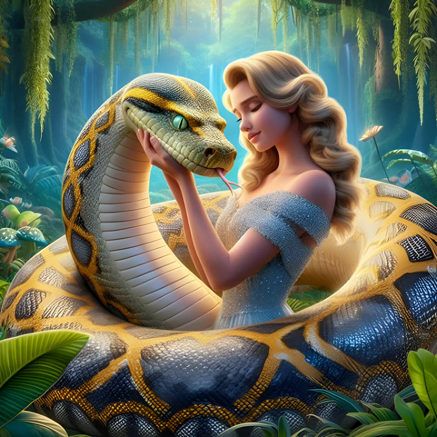 Python's loving their Princess (100) by NathanHaworth on DeviantArt