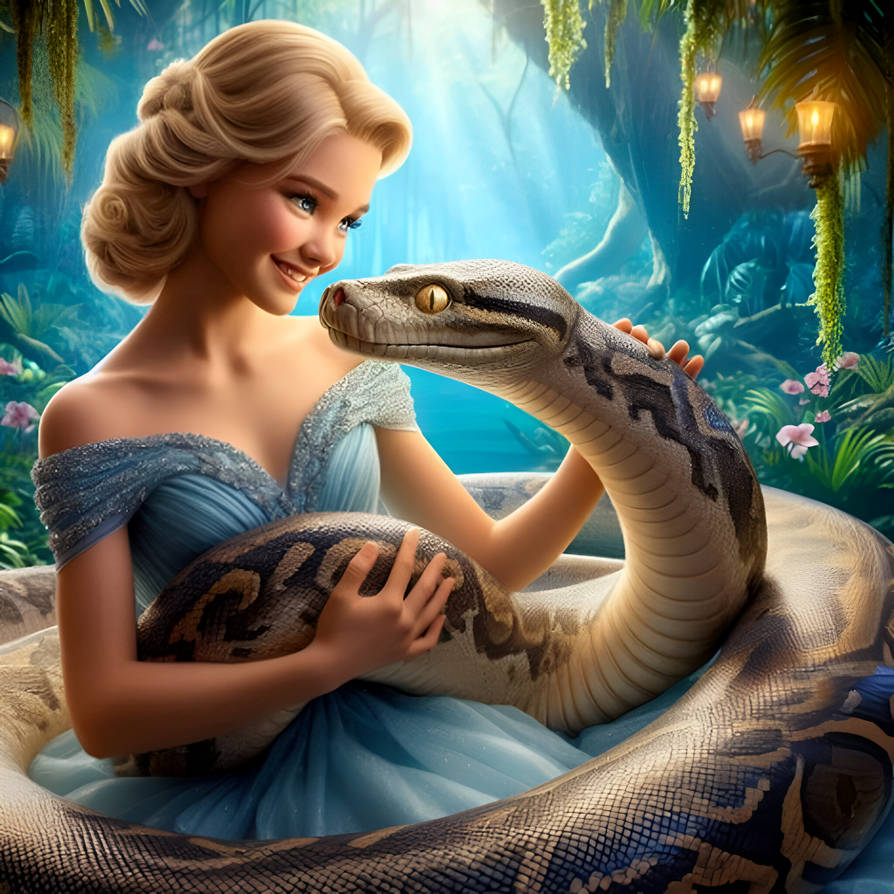 Python's loving their Princess (102) by NathanHaworth on DeviantArt