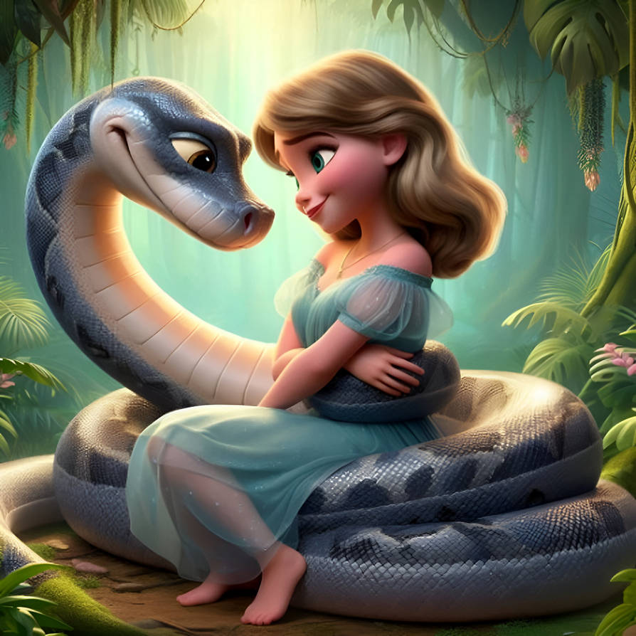 Python's loving their Princess (103) by NathanHaworth on DeviantArt