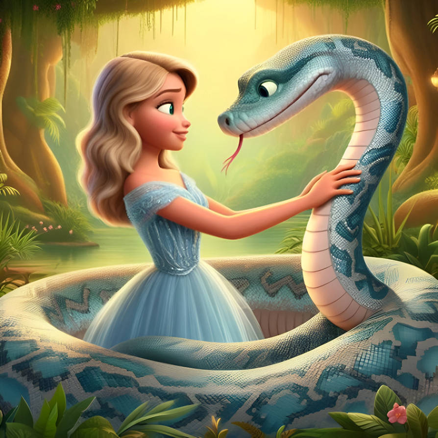 Python's loving their Princess (110) by NathanHaworth on DeviantArt