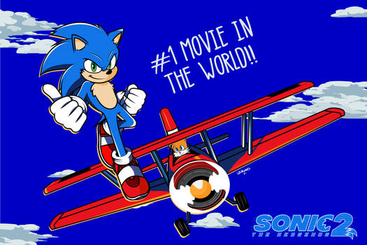 Sonic movie 2 box office #1 illustration