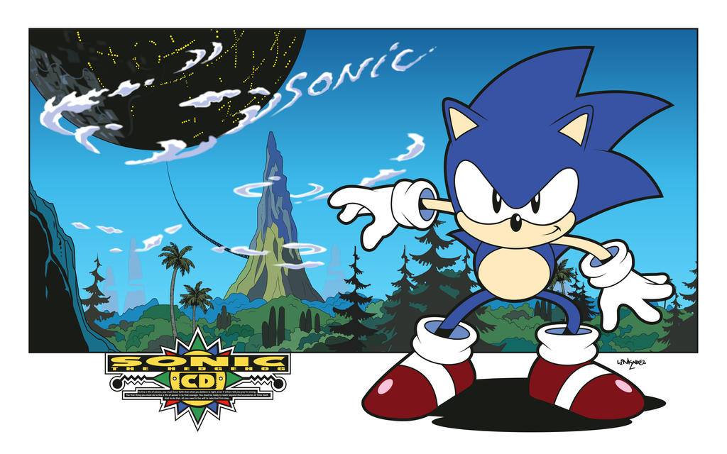 Sonic Rd Sonic CD ending pose redraw by Linkabel32 on DeviantArt