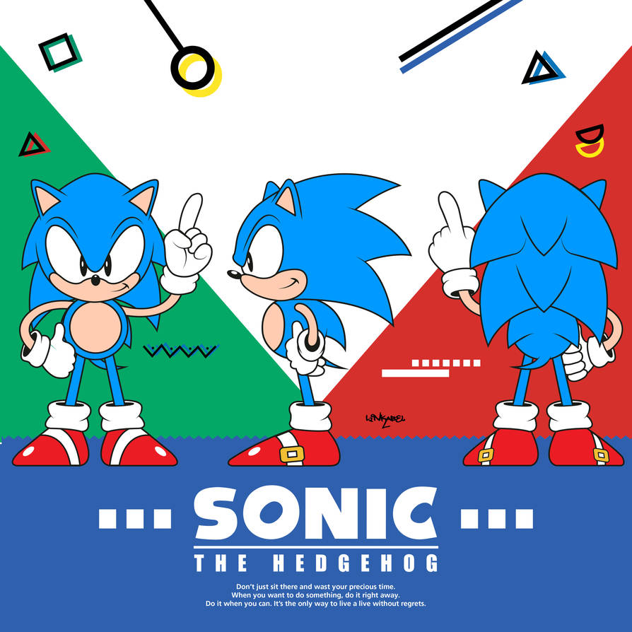 Classic Sonic The Hedgehog turnaround by Linkabel32 on DeviantArt