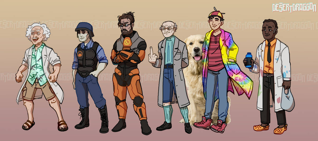 The Science Team by DesertDraggon on DeviantArt