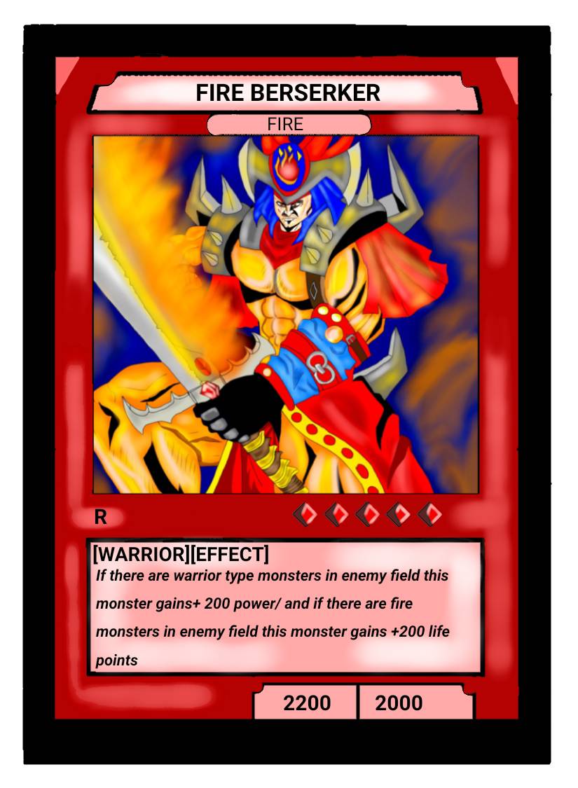 Tcg fire card by Florinfni on DeviantArt
