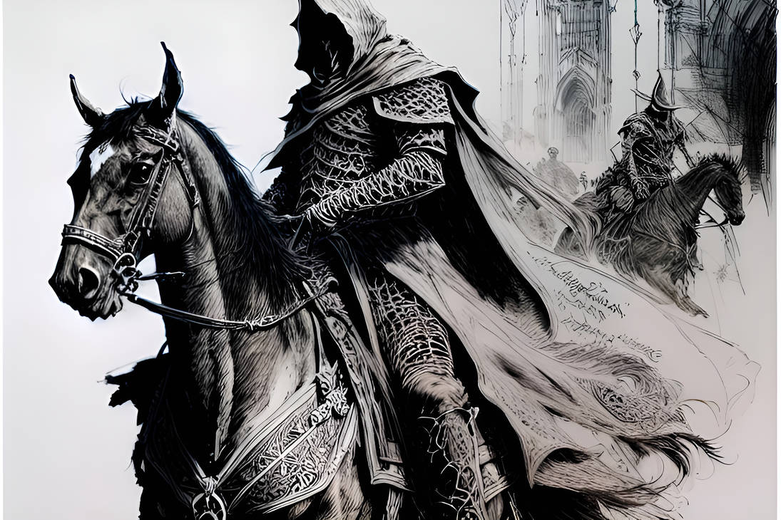 Nazgul, Ringwraiths, Pen Ink Style by Caprona on DeviantArt