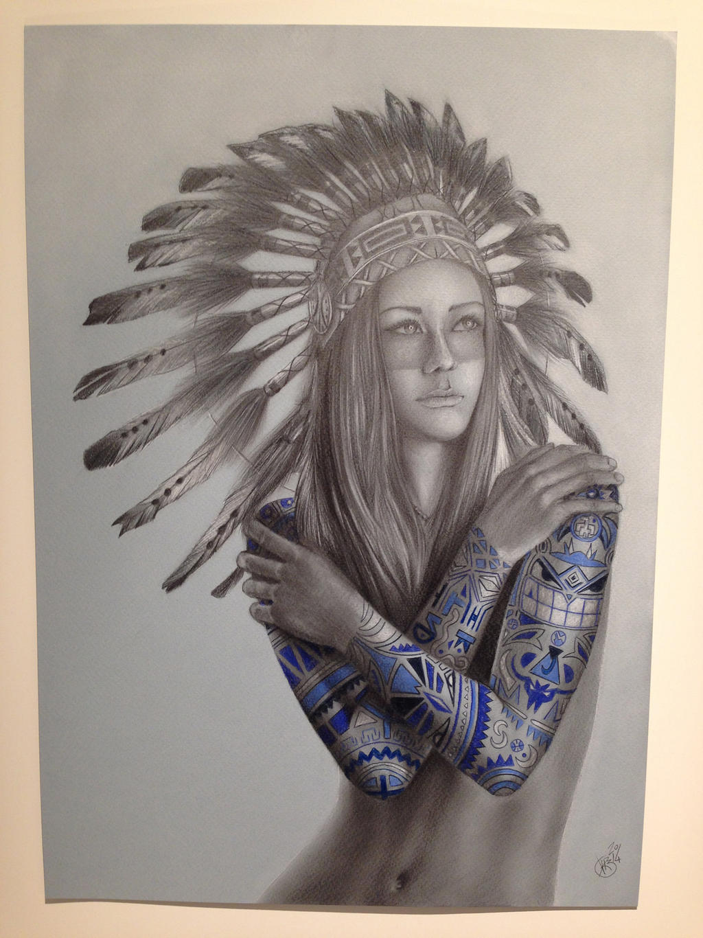 Native Girl Tattoo