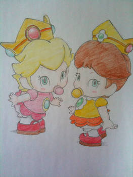 Baby Peach and Baby Daisy